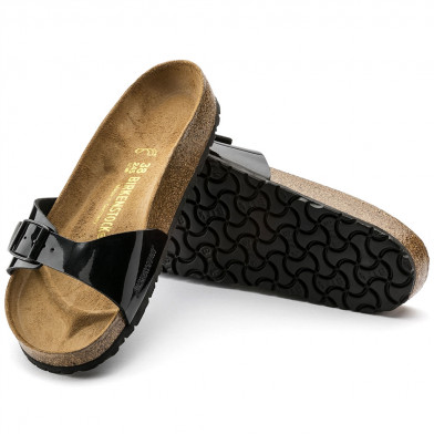 Sandale pour adulte madrid noir-vernis 40303/40301