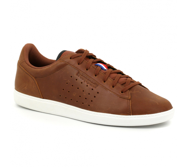 le coq sportif cuir marron