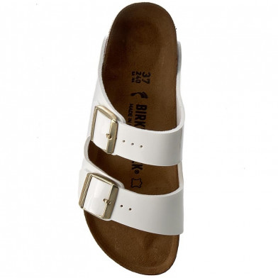 Sandale Arizona pour adulte blanc-vernis 1005294/1005293