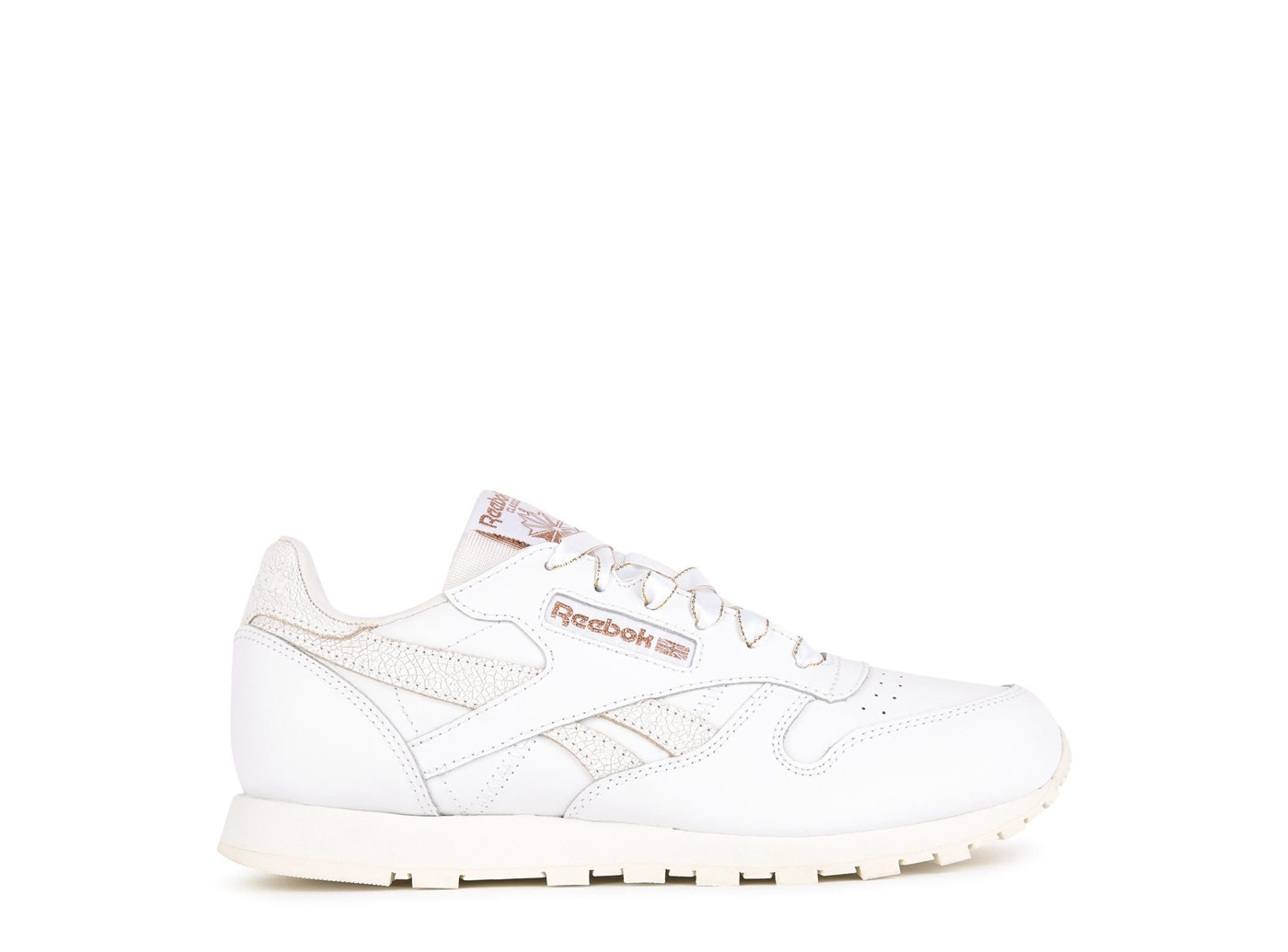 reebok blanche et or