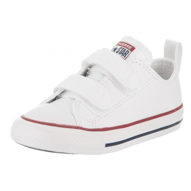 Chaussures à scratch pour enfant chuck taylor all star 2v blanc 748653c