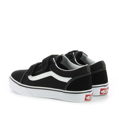 Chaussures à Scratch pour junior Old Skool noir-blanc vn0a4ui16bt1/vn000vhe6bt1