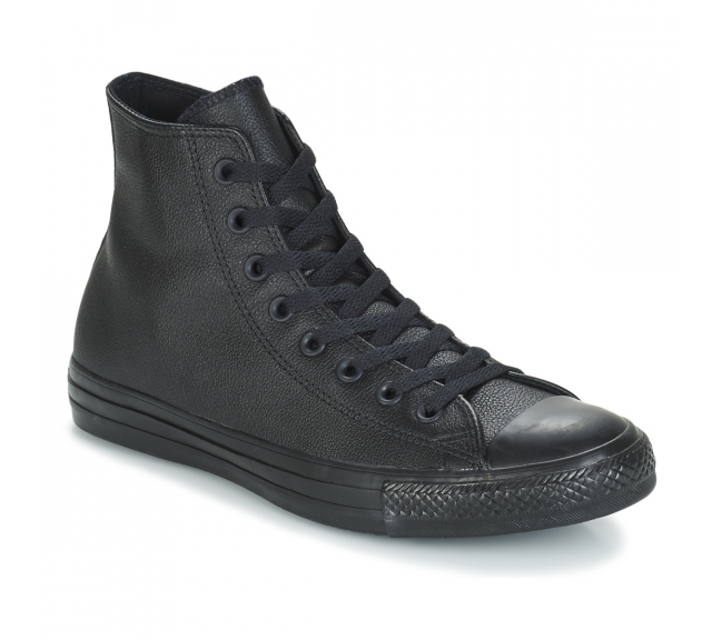Chaussures montantes à lacet en cuir pour adulte Chuck Taylor All Star Leather mononoir 135251c