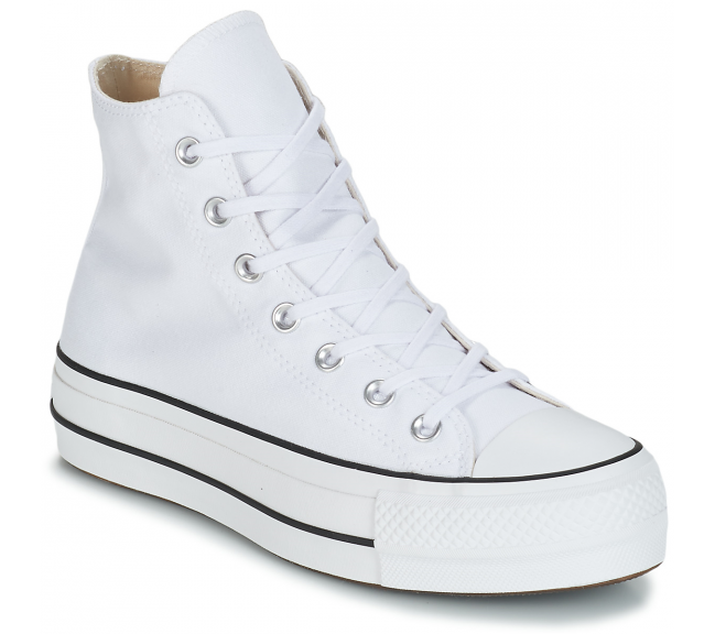 converse blanche ajourée