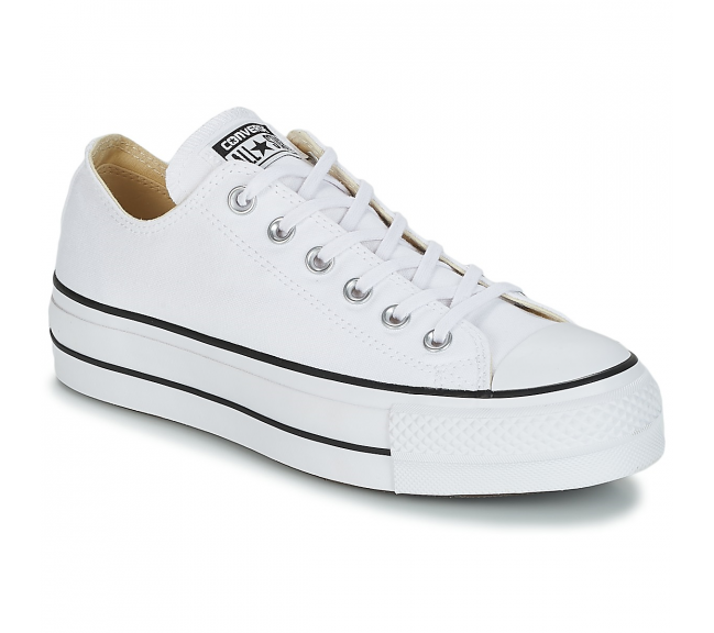 Chuck Taylor All Star Platform Canvas blanc a09195c