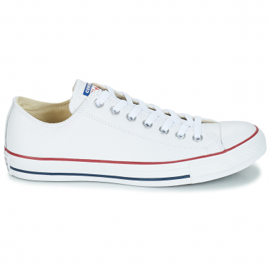 Chaussures basses en cuir pour adulte chuck taylor all star leather blanc 132173c