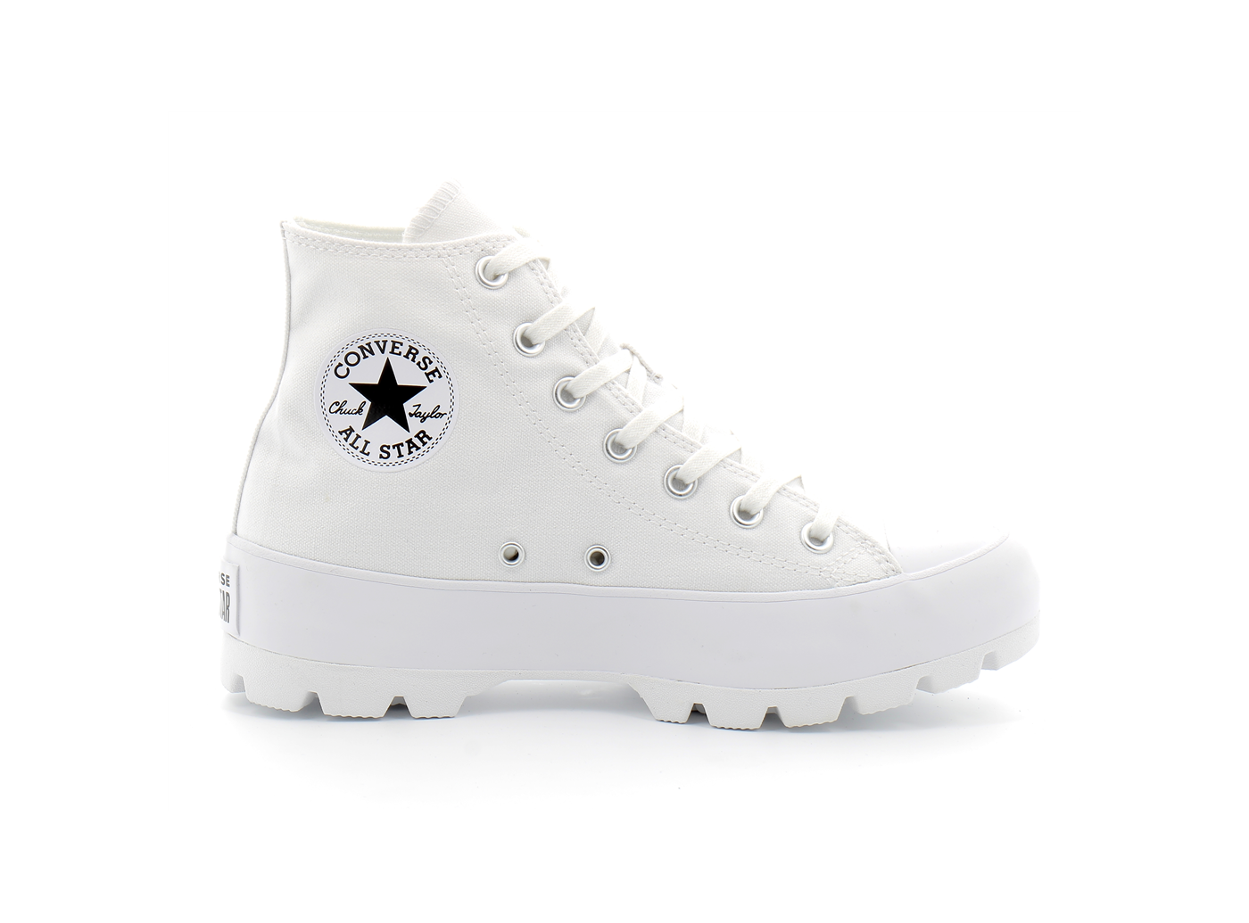 converse lugged high top white outfit