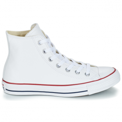 Chaussures montantes à lacet en cuir pour adulte Chuck Taylor All Star Leather blanc 132169c