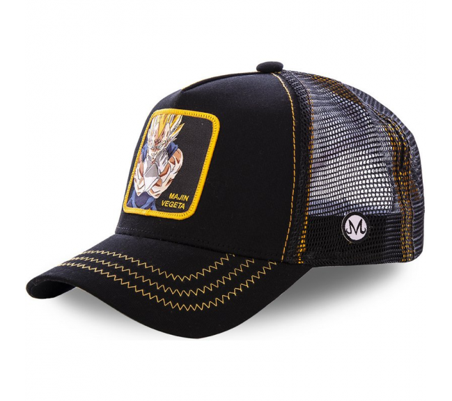 casquette dragon ball z mâjin vegeta noir noir cl/dbz2/1/mv2