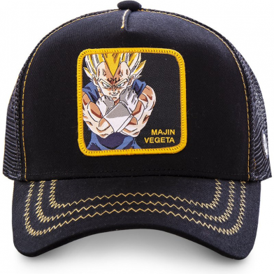 casquette dragon ball z mâjin vegeta noir noir cl/dbz2/1/mv2