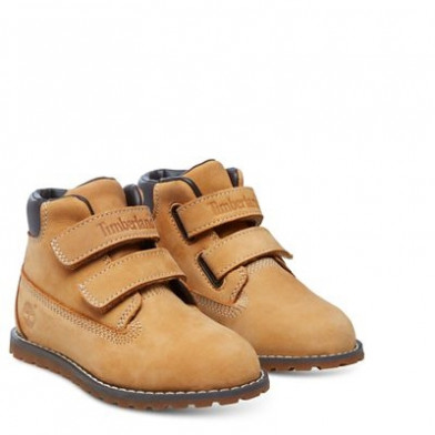 TIMBERLAND - TIMBERLAND POKEY PINE HOOK ET LOOP A127M WHEAT JAUNE - OFFSHOES.FR wheat-jaune baby.