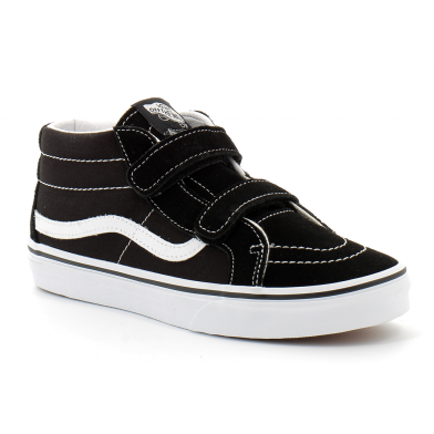 Chaussures à Scratch pour enfant Sk8-Mid Reissue noir-blanc vn00018t6bt1