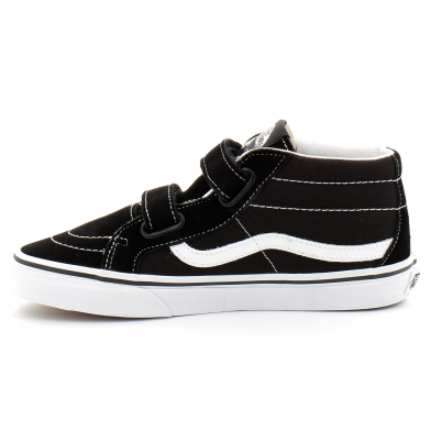Chaussures à Scratch pour enfant Sk8-Mid Reissue noir-blanc vn00018t6bt1