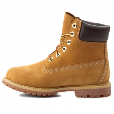 Boot imperméable à lacets pour femme en jaune 6-inch wheat wm.
