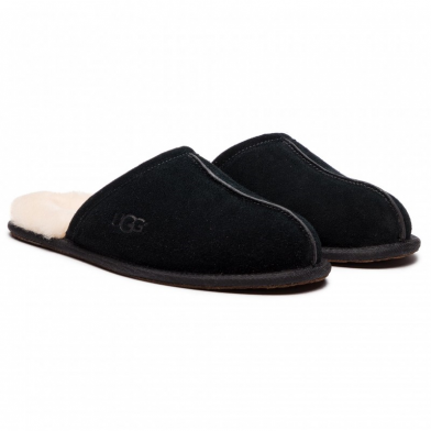 ugg scuff chaussons noir 1101111-blk