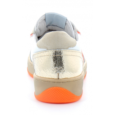 Basket mode à lacet pour femme ARTO blanc-or 3324