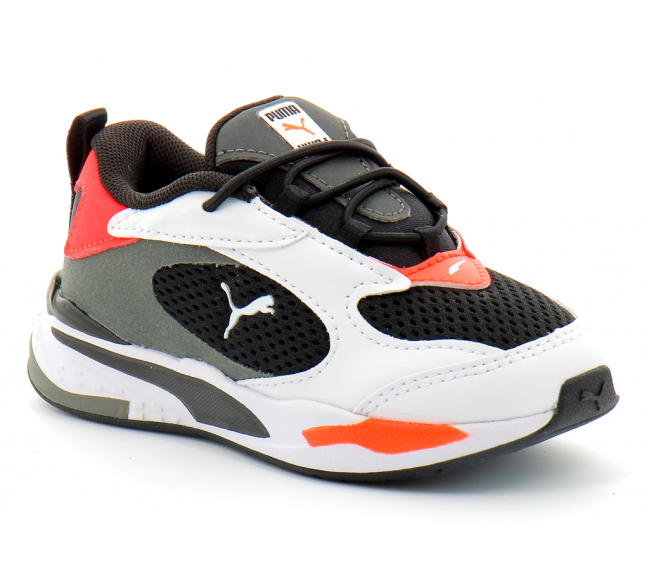 Basket à lacet elastique pour enfant Rs Fast blanc-rouge 375699-02
