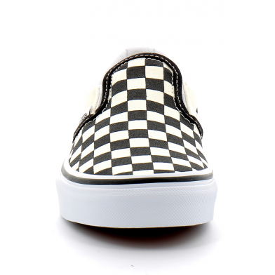 Chaussures sans lacets à élastique pour enfant Classic Slip-On noir-blanc vn000zbueo11