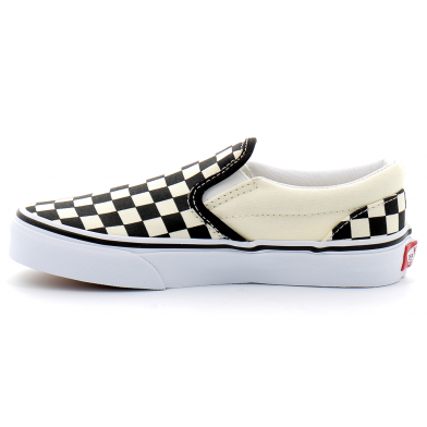 Chaussures sans lacets à élastique pour enfant Classic Slip-On noir-blanc vn000zbueo11