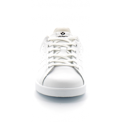 Baskets blanches en cuir pour femme 125104 negro 125104