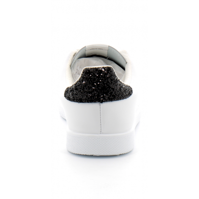 Baskets blanches en cuir pour femme 125104 negro 125104