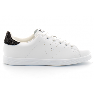 Baskets blanches en cuir pour femme 125104 negro 125104