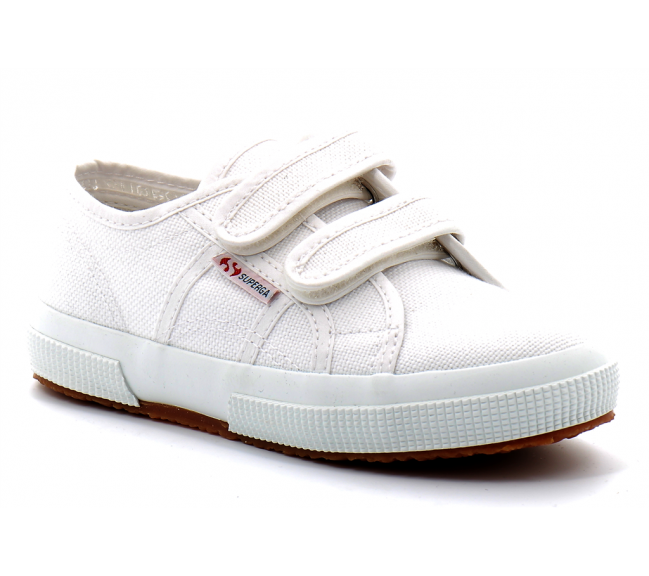 Tennis basse à scratch pour enfant COTJSTRAP CLASSIC blanc pers0003e0-2750-cotjstrap-901