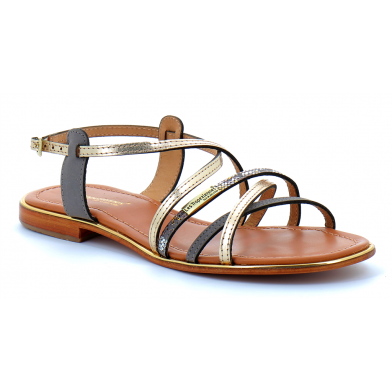 Sandales pour femme en cuir Harry gris multi 27211