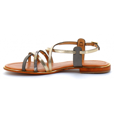 Sandales pour femme en cuir Harry gris multi 27211