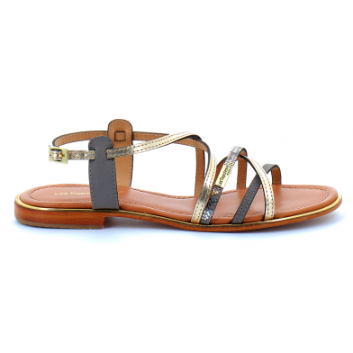 Sandales pour femme en cuir Harry gris multi 27211