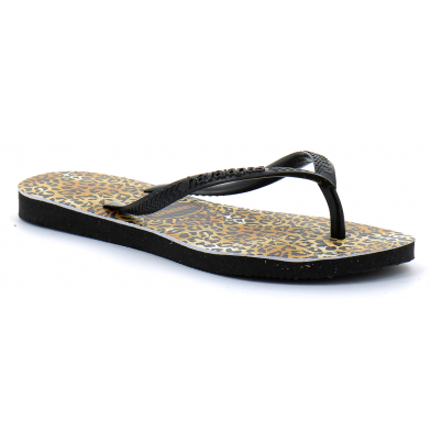 Tong pour enfant Slim Leopard black 4145480.1069