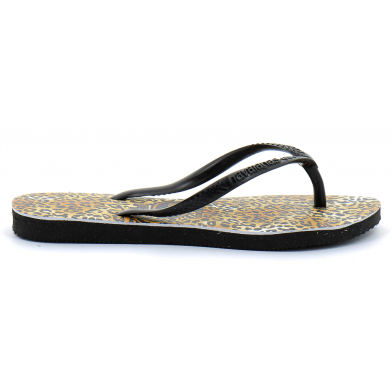 Tong pour enfant Slim Leopard black 4145480.1069