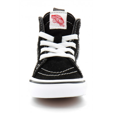 Chaussures à lacets elastique zippées pour enfant Sk8-Hi Zip noir-blanc vn000xg5y281