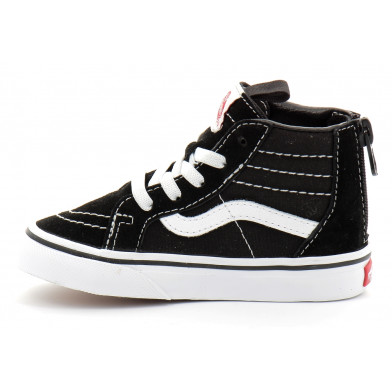Chaussures à lacets elastique zippées pour enfant Sk8-Hi Zip noir-blanc vn000xg5y281