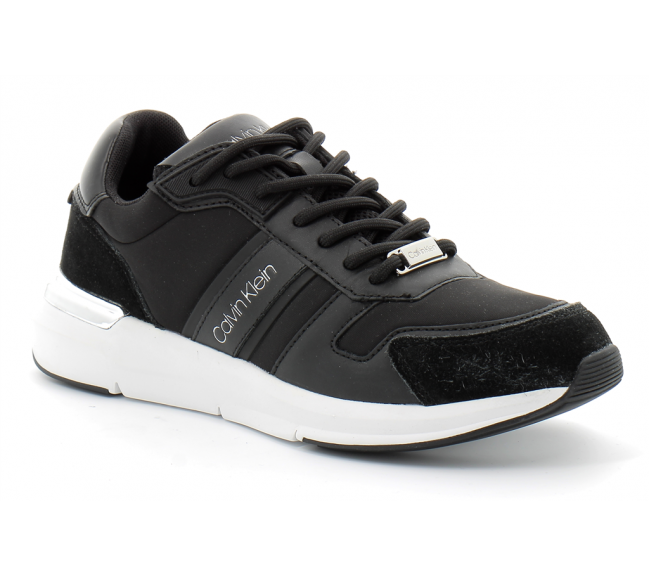 calvin klein sneakers black hwohw00643ogs