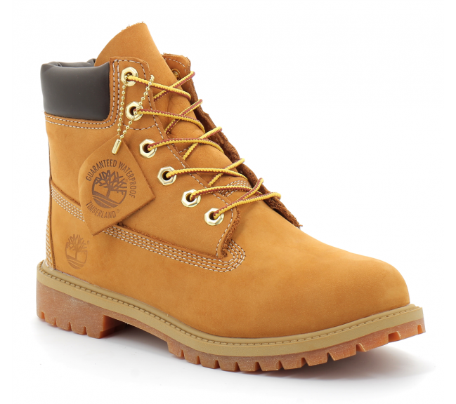 Bottine à lacets pour junior en jaune 6-inch wheat-jaune jr.