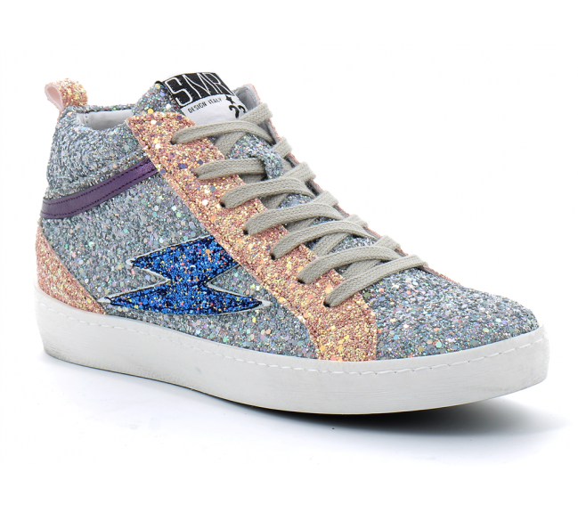 Basket mode montante à lacet pour femme ALPHA mutlicolor 2296