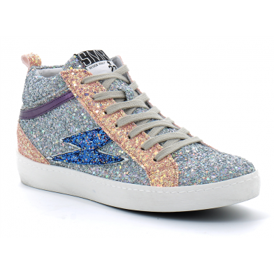 Basket mode montante à lacet pour femme ALPHA mutlicolor 2296