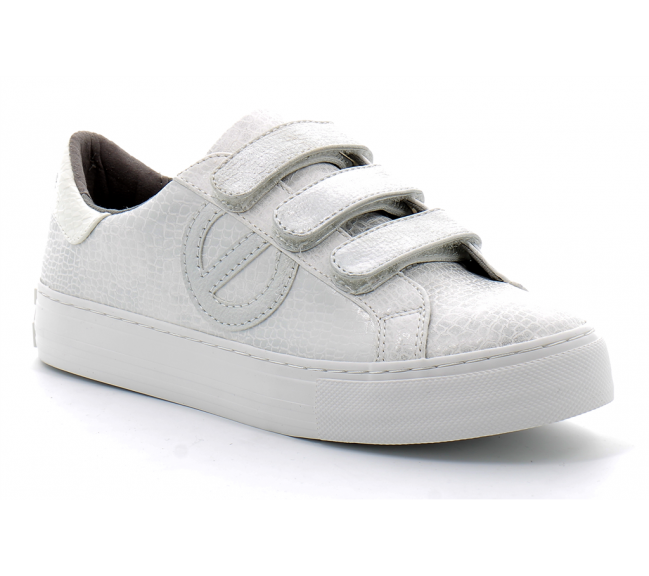 Basket mode à scratch pour femme ARCADE STRAPS SIDE white-white mngems0401