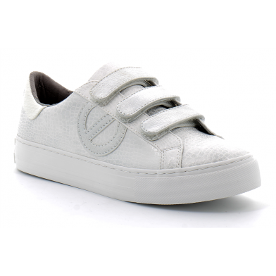 Basket mode à scratch pour femme ARCADE STRAPS SIDE white-white mngems0401