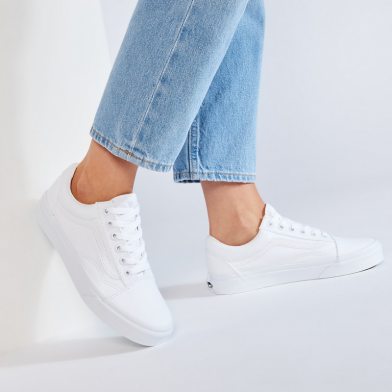 Chaussures basses à lacets pour adulte Old Skool blanc vn000d3hw001