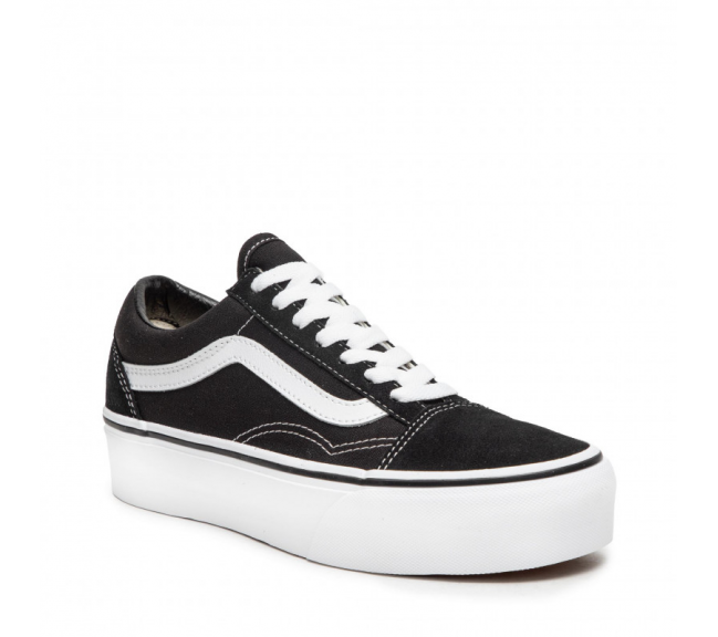 Chaussures basses à plateforme pour femme Platform Old Skool noir-blanc vn0a3b3uy281