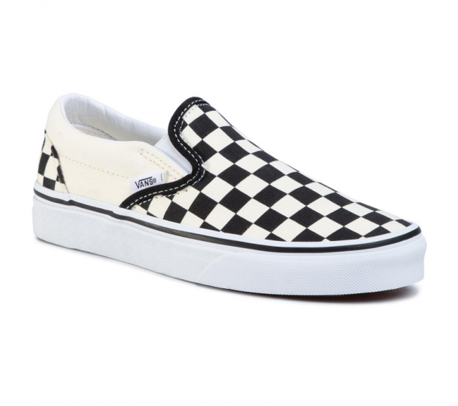 Chaussures sans lacets pour adulte Classic Slip-On noir-blanc vn000eyebww1