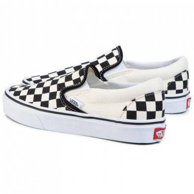 Chaussures sans lacets pour adulte Classic Slip-On noir-blanc vn000eyebww1