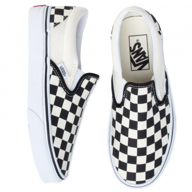 Chaussures sans lacets pour adulte Classic Slip-On noir-blanc vn000eyebww1