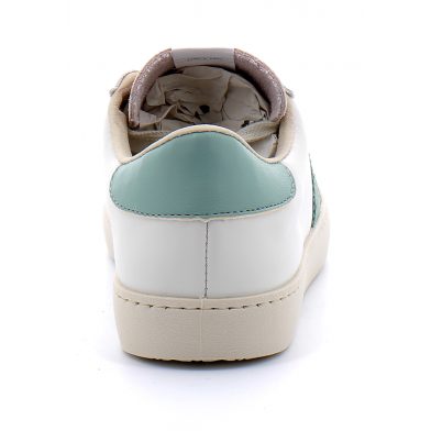 Baskets basses à lacets en cuir pour femme 1126142 jade