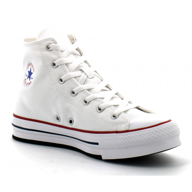 Chaussures montante à plateforme pour enfant en tissu Chuck Taylor All Star Lift Platform white 272856c