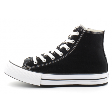 Chaussures montante à plateforme pour enfant en tissu Chuck Taylor All Star Lift Platform black 272855c