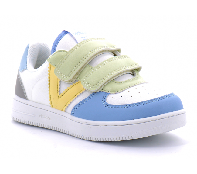 Basket à scratch pour enfant TIEMPO SCRATCH MULTICOLORE azul