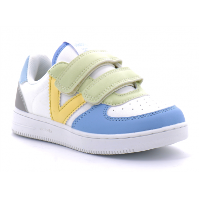 Basket à scratch pour enfant TIEMPO SCRATCH MULTICOLORE azul